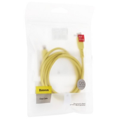 USB дата-кабель Baseus Colorful Type-C - Lightning 18W (480Mbps) (CATLDC-0Y) 1.2м Yellow Желтый - фото 5537