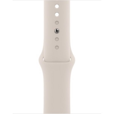 Умные часы Apple Watch Series 7 GPS + Cellular, 41mm Silver Stainless Steel Case with Starlight Sport Band MKU93 - фото 22520