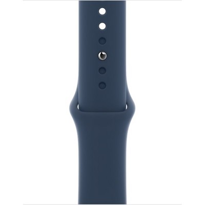 Умные часы Apple Watch Series 7 GPS + Cellular, 41mm Graphite Stainless Steel Case with Abyss Blue Sport Band MKUE3 - фото 22526