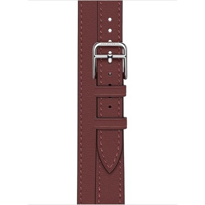 Умные часы Apple Watch Hermes GPS + Cellular, 41mm Silver Stainless Steel Case with Rouge H Attelage Double Tour MKG23 - фото 22544