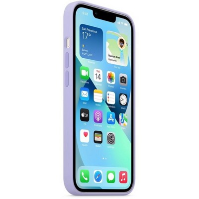 Накладка силиконовая MItrifON для iPhone 13 Pro (6.1") без логотипа Lilac Сиреневый №41 - фото 22944
