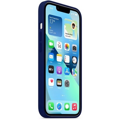 Накладка силиконовая MItrifON для iPhone 13 (6.1") без логотипа Ультрамарин №63 - фото 22833