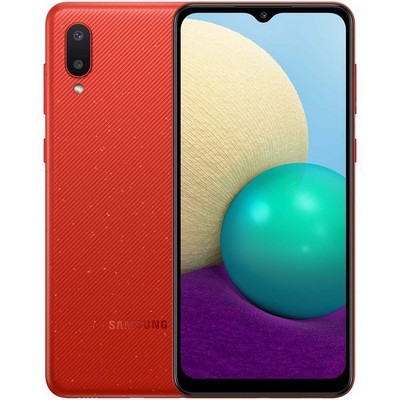 Смартфон Samsung Galaxy A02 2/32 ГБ, красный - фото 22984