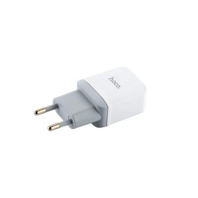 Адаптер питания Hoco C22A Little superior charger с кабелем microUSB (USB: 5V max 1A) Белый - фото 5587