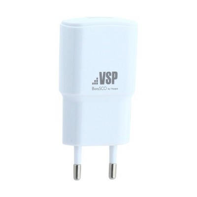 Адаптер питания BoraSCO charger B-20641 (USB: 5V/1A) Белый - фото 5604