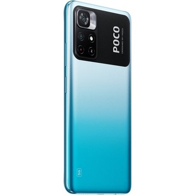 Смартфон POCO M4 Pro 5G 6/128 ГБ RU, синий - фото 23775