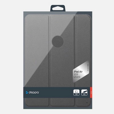 Чехол-подставка Deppa Wallet Onzo Basic для iPad Air (10.9") 2020г. Soft touch 1.0мм (D-88061) Серый - фото 24097