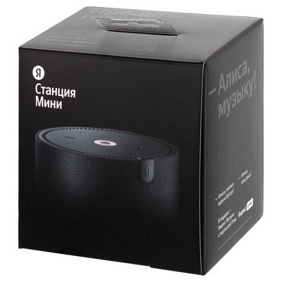 Умная колонка Яндекс Станция Мини (без часов), черный оникс - фото 24296