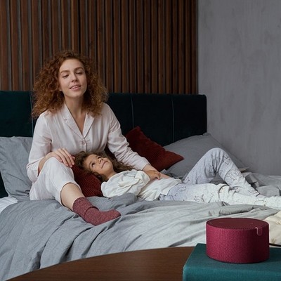 Умная колонка Яндекс Станция Мини (без часов), красный гранат - фото 24299 Умная колонка Яндекс Станция Мини (без часов), красный гранат - фото 24299