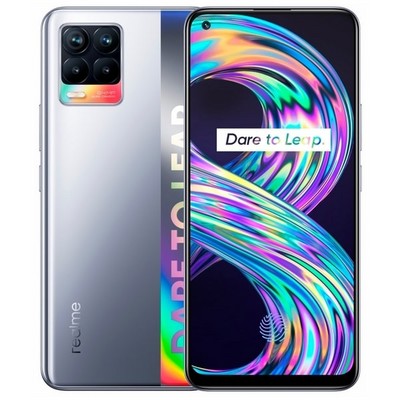 Смартфон realme 8 6/128 ГБ, серебряный - фото 24458