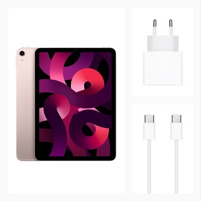Планшет Apple iPad Air 2022 256 ГБ Wi-Fi + Cellular EU, розовый - фото 26256