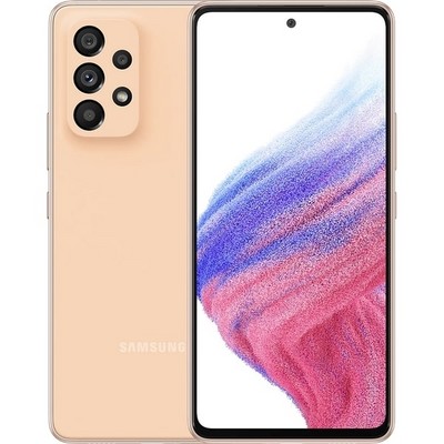 Смартфон Samsung Galaxy A53 5G 6/128 ГБ, оранжевый - фото 26973