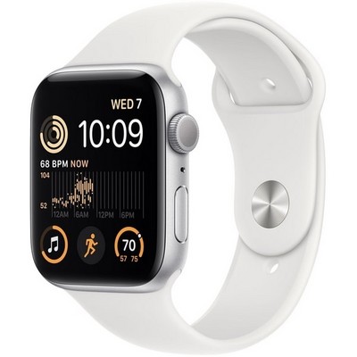 Умные часы Apple Watch SE 2022, 44 мм, корпус из алюминия серебристого цвета MNK23 - фото 29383