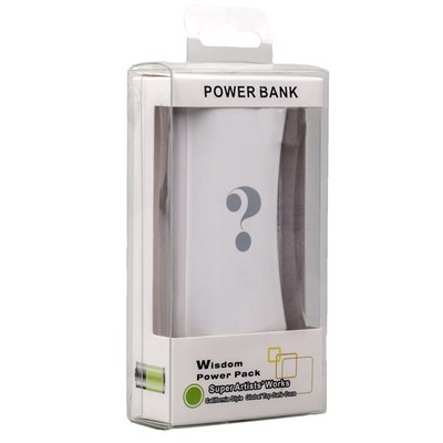 Аккумулятор внешний универсальный Wisdom YC-YDA13 Portable Power Bank 4400mAh ceramic white (USB выход: 5V 1A) - фото 5838