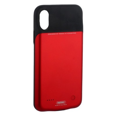 Аккумулятор-чехол внешний Remax Power Bank Case 3200 mAh (PN-04) для iPhone XS/ X (5.8") красный - фото 5842