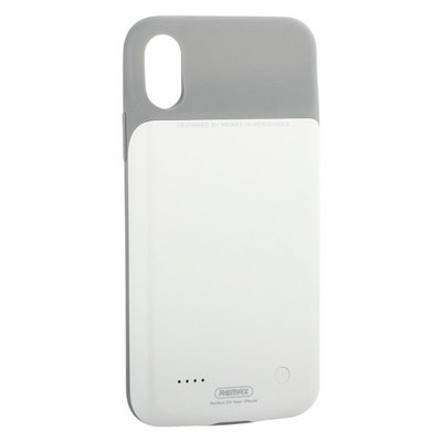 Аккумулятор-чехол внешний Remax Power Bank Case 3200 mAh (PN-04) для iPhone XS/ X (5.8") белый - фото 5876