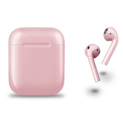 Беспроводные наушники Apple AirPods 2 Custom глянцевый, Нежно-розовый - фото 30143