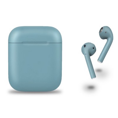 Беспроводные наушники Apple AirPods 2 Custom матовый, Серо-голубой - фото 30168