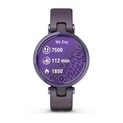 Умные часы Garmin Lily Полночная орхидея, силиконовый ремешок - фото 30482