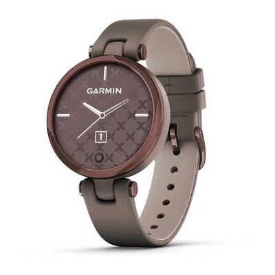 Умные часы Garmin Lily Темно-бронзовый безель, Paloma корпус, кожаный ремешок - фото 30498