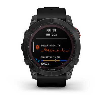 Умные часы Garmin Fenix 7X Solar Серый с черным ремешком - фото 30513