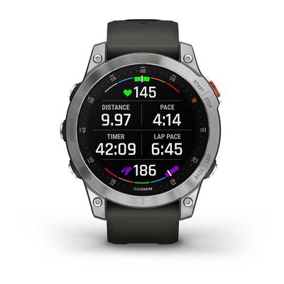 Умные часы Garmin Epix (Gen 2) Sapphire Серый стальной - фото 30546