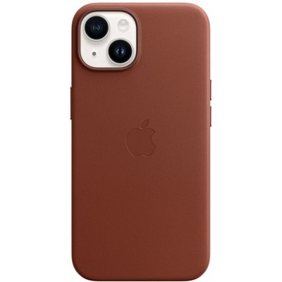 Чехол Apple iPhone 14 Leather MagSafe - Umber - фото 32587