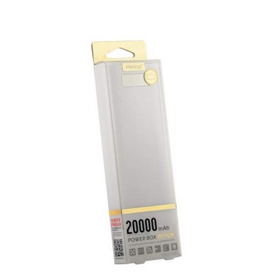 Аккумулятор внешний универсальный Remax PPL 12- 20000 mAh Box power bank (2USB: 5V-2.0A&5V-1.0A) White Белый - фото 6022