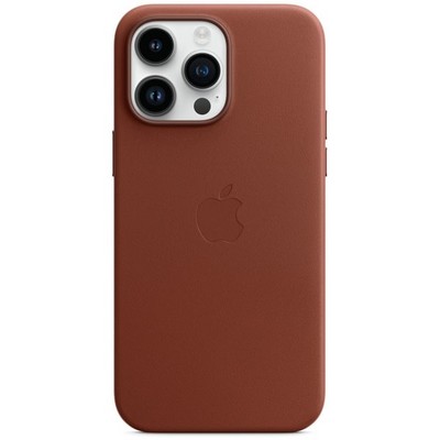 Чехол Apple iPhone 14 Pro Max Leather MagSafe - Umber - фото 32605