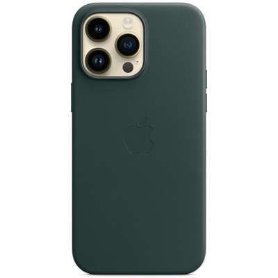 Чехол Apple iPhone 14 Pro Max Leather MagSafe - Forest Green - фото 32625