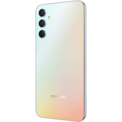 Смартфон Samsung Galaxy A34 5G 6/128 ГБ, Dual nano SIM, серебряный - фото 32785