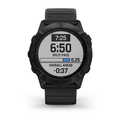 Умные часы Garmin Fenix 6X Pro Solar черный с черным ремешком - фото 33151