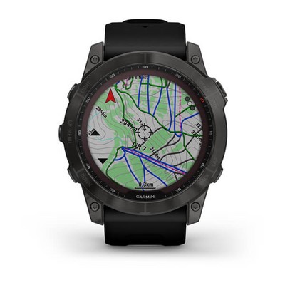 Умные часы Garmin Fenix 7X Sapphire Solar титановый угольно-серый DLC с силиконовым ремешком - фото 33221 Умные часы Garmin Fenix 7X Sapphire Solar титановый угольно-серый DLC с силиконовым ремешком - фото 33221