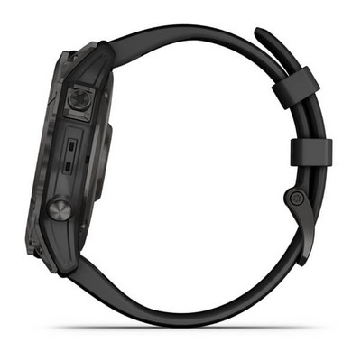 Умные часы Garmin Fenix 7X Sapphire Solar титановый угольно-серый DLC с силиконовым ремешком - фото 33225 Умные часы Garmin Fenix 7X Sapphire Solar титановый угольно-серый DLC с силиконовым ремешком - фото 33225