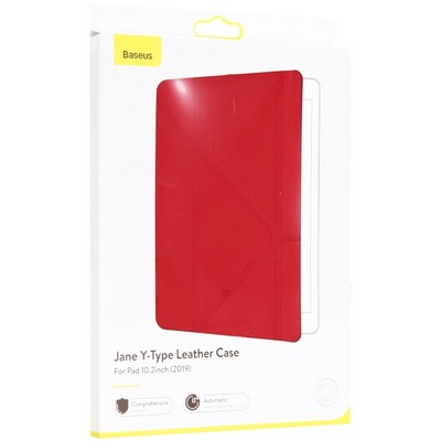 Чехол-книжка Baseus Jane Y-Type Leather для iPad (10.2") 2019г. (LTAPIPD-G09) Красный - фото 6071