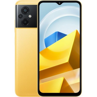 Смартфон POCO M5 4/64 ГБ, Dual nano SIM, желтый - фото 34516