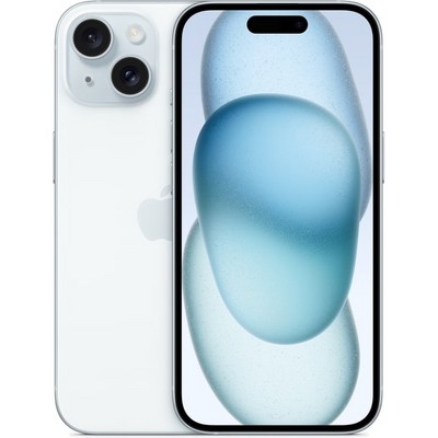 Смартфон Apple iPhone 15 128 ГБ, Dual: nano SIM + eSIM, голубой - фото 34611