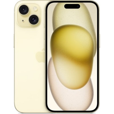 Смартфон Apple iPhone 15 256 ГБ, Dual: nano SIM + eSIM, желтый - фото 34632