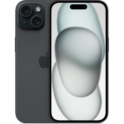 Смартфон Apple iPhone 15 128 ГБ, Dual: nano SIM + eSIM, черный - фото 34623