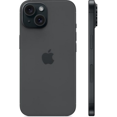 Смартфон Apple iPhone 15 128 ГБ, eSIM, черный - фото 35115