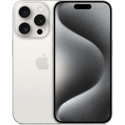 Смартфон Apple iPhone 15 Pro 1 ТБ, Dual: nano SIM + eSIM, белый титан - фото 34851