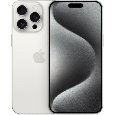 Смартфон Apple iPhone 15 Pro Max 512 ГБ, Dual SIM, белый титан - фото 35078