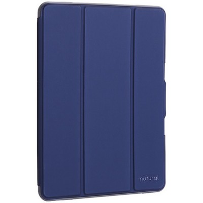 Чехол-подставка Mutural Folio Case Elegant series для iPad 7-8 (10.2") 2019-20г.г. кожаный (MT-P-010504) Синий - фото 6141