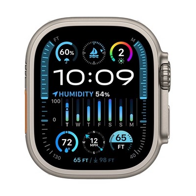 Умные часы Apple Watch Ultra 2 GPS + Cellular, 49 мм, корпус из титана, без ремешка - фото 35473
