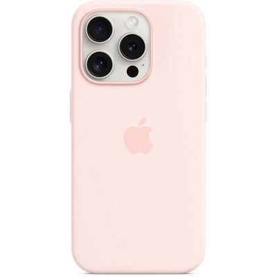 Чехол Apple iPhone 15 Pro Silicone Case with MagSafe - Light Pink - фото 35533