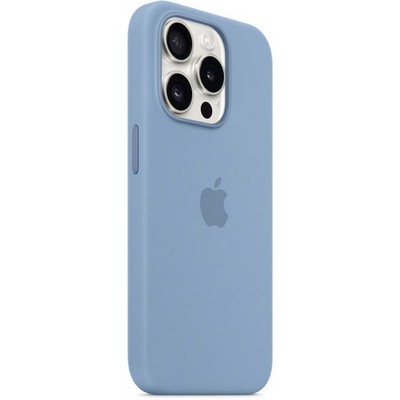 Чехол Apple iPhone 15 Pro Silicone Case with MagSafe - Winter Blue - фото 35544