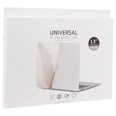 Защитный чехол-накладка COTECi MB1002-TT universal PC Case для Apple MacBook New Pro 13" (A1989,A1706,A1708) Прозрачный - фото 6174