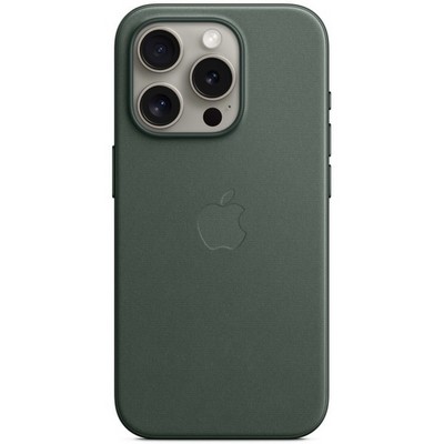 Чехол Apple iPhone 15 Pro FineWoven Case with MagSafe - Evergreen - фото 35604
