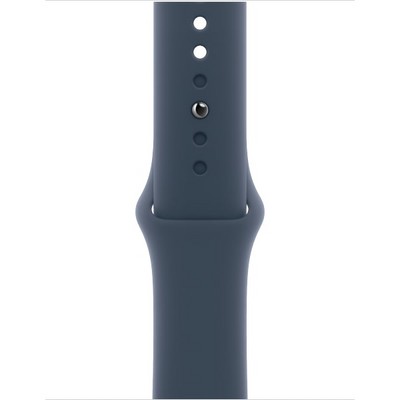 Умные часы Apple Watch SE 2023 GPS, 40 мм, корпус из алюминия серебристого цвета, спортивный ремешок цвета грозовой синий - фото 35914