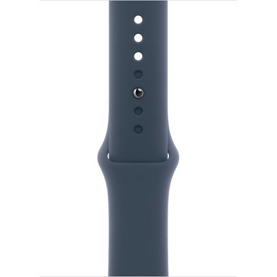 Умные часы Apple Watch SE 2023 GPS, 44 мм, корпус из алюминия серебристого цвета, спортивный ремешок цвета грозовой синий - фото 35920 Умные часы Apple Watch SE 2023 GPS, 44 мм, корпус из алюминия серебристого цвета, спортивный ремешок цвета грозовой синий - фото 35920